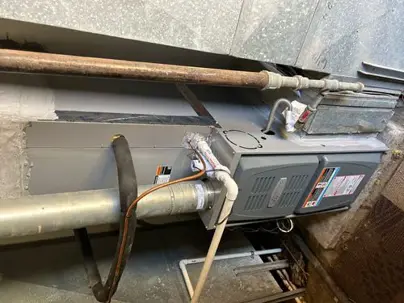 old heating system